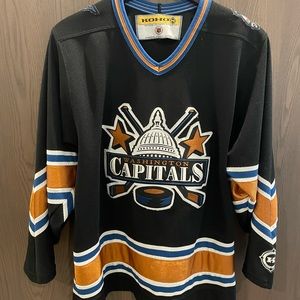 SUPER RARE VINTAGE Washington Capitals 90s 2000s Retro Capitol Koho Jersey Small